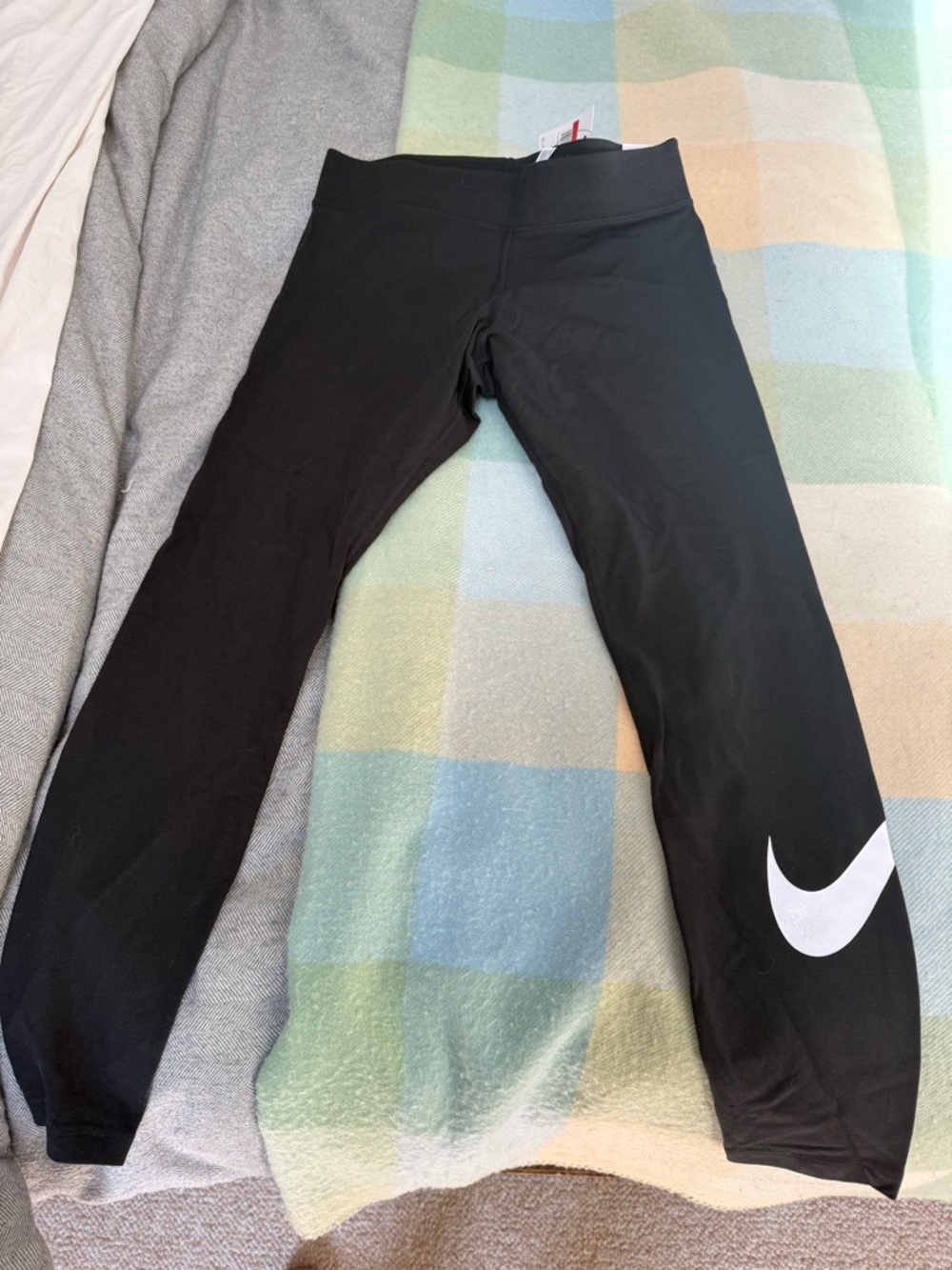Nike Black Leggings with White Swoosh